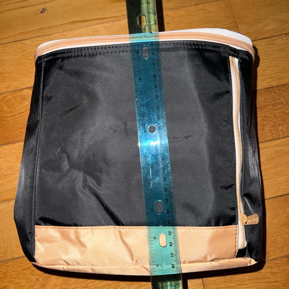 Thirty-One Black and Tan insulated bucket Tote Bag - Picture 3 of 8